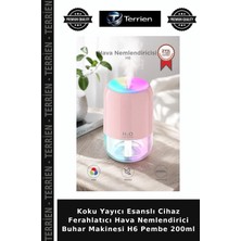 Terrien Koku Yayıcı Esanslı Cihaz Ferahlatıcı Hava Nemlendirici Buhar Makinesi H6 Pembe 200ML