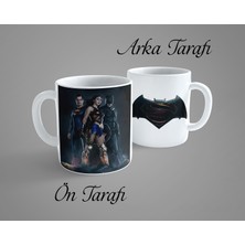 OGC Batman Superman Wonder Woman 2 Porselen Kupa Bardak