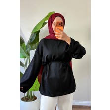 Gamze Özkurt Bel Kuşaklı Modal Tunik