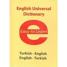 Evrensel İletişim Yayınları English Universal Dictionary Easy To Learn Turkish-English - English-Turkish Kolektif