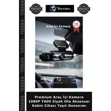 Terrien Premium Araç Içi Kamera 1080P TA09 Siyah Oto Aksesuar Kabin Cihazı Taşıt Donanımı