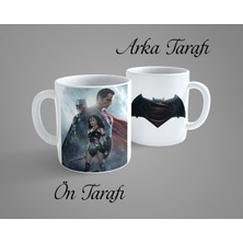 OGC Batman Superman Wonder Woman Porselen Kupa Bardak