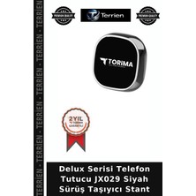 Terrien Delux Serisi Telefon Tutucu JX029 Siyah Sürüş Taşıyıcı Stant