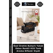 Terrien Özel Üretim Buharlı Yatak Odası Renkli H20 Tank Aroma Difüzör Siyah
