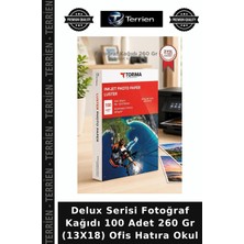 Terrien Delux Serisi Fotoğraf Kağıdı 100 Adet 260 gr (13X18) Ofis Hatıra Okul