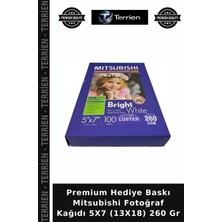 Terrien Premium Hediye Baskı Mitsubishi Fotoğraf Kağıdı 5x7 (13X18) 260 gr