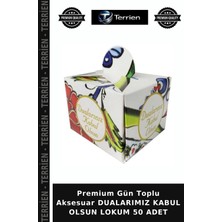 Terrien Premium Gün Toplu Aksesuar Dualarımız Kabul Olsun Lokum 50 Adet