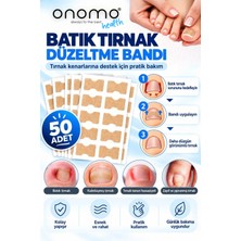 Onomo Health Ayak Batık Tırnak Düzeltme Bandı Pratik Uygulama 50 Adet Ekonomik Çözüm