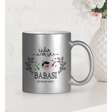 BK Gift Kişiye Özel Yılın En Iyi Babası Gümüş Yaldızlı Kupa Bardak - 1