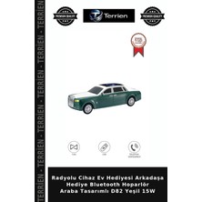 Terrien Radyolu Cihaz Ev Hediyesi Arkadaşa Hediye Bluetooth Hoparlör Araba Tasarımlı D82 Yeşil 15W