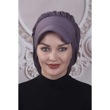 Mestore Dökümlü Şapka Tasarım Lila