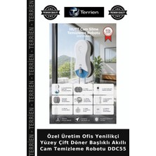 Terrien Özel Üretim Ofis Yenilikçi Yüzey Çift Döner Başlıklı Akıllı Cam Temizleme Robotu DDC55