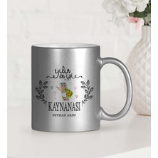 BK Gift Kişiye Özel Yılın En Iyi Kaynanası Gümüş Yaldızlı Kupa Bardak