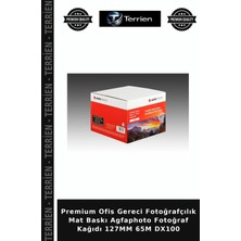 Terrien Premium Ofis Gereci Fotoğrafçılık Mat Baskı Agfaphoto Fotoğraf Kağıdı 127MM 65M DX100