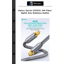 Terrien Delux Serisi Coteci 1m Fiber Optik Ses Kablosu Kablo