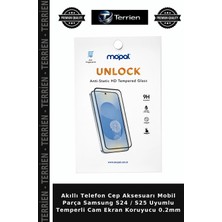 Terrien Akıllı Telefon Cep Aksesuarı Mobil Parça Samsung S24 / S25 Uyumlu Temperli Cam Ekran Koruyucu 0.2mm