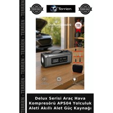 Terrien Delux Serisi Araç Hava Kompresörü APS04 Yolculuk Aleti Akıllı Alet Güç Kaynağı