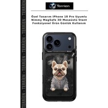 Terrien Özel Tasarım iPhone 18 Pro Uyumlu Nimmy Magsafe 3D Masaüstü Stant Fonksiyonel Ürün Günlük Kullanım