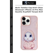 Terrien Akıllı Telefon Cep Kılıfı Cihaz Aksesuarı iPhone 14 Pro Max Uyumlu Kıyafetli Tavşan Kılıf