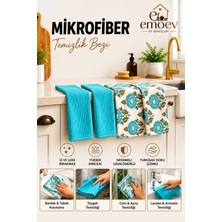 Emoev Mikrofiber Temizlik Bezi 40X48 cm Yüksek Emicilik Iz Bırakmayan Mutfak Bezi