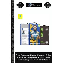 Terrien Özel Tasarım Blueo iPhone 18 Pro Matte Ar Tempered Glass Ekran Filmi Koruyucu Film Mat Yüzey