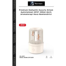 Terrien Premium Hediyelik Huzurlu Ortam Aydınlatmalı HF07 200ML Akıllı Aromaterapi Hava Nemlendirici