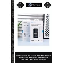 Terrien Özel Tasarım iPhone 18 Pro Max Hayalet Cam Ekran Koruyucu Dokunmatik Film Cep Camı Akıllı Aksesuar