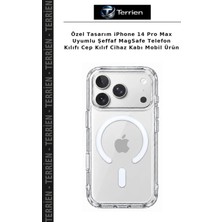 Terrien Özel Tasarım iPhone 14 Pro Max Uyumlu Şeffaf Magsafe Telefon Kılıfı Cep Kılıf Cihaz Kabı Mobil Ürün