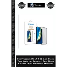 Terrien Özel Tasarım Mi 17 T 6d Anti Static Tam Kaplayan Temperli Cam Ekran Koruma Cep Camı Mobil Aksesuar