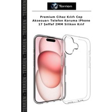 Terrien Premium Cihaz Kılıfı Cep Aksesuarı Telefon Koruma iPhone 17 Şeffaf 2mm Silikon Kılıf