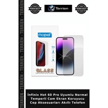 Terrien Infinix Hot 60 Pro Uyumlu Normal Temperli Cam Ekran Koruyucu Cep Aksesuarları Akıllı Telefon