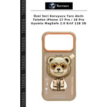 Terrien Özel Seri Koruyucu Tarz Akıllı Telefon iPhone 17 Pro / 18 Pro Uyumlu Magsafe 2.0 Kılıf 11B 3D