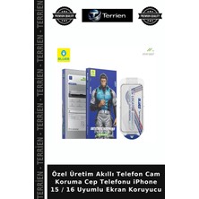 Terrien Özel Üretim Akıllı Telefon Cam Koruma Cep Telefonu iPhone 15 / 16 Uyumlu Ekran Koruyucu