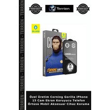 Terrien Özel Üretim Corning Gorilla iPhone 15 Cam Ekran Koruyucu Telefon Örtüsü Mobil Aksesuar Cihaz Koruma