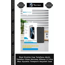 Terrien Özel Üretim Cep Telefonu Akıllı Telefon Cihaz Koruma iPhone 17 Pro Max Uyumlu Temperli Hayalet Cam