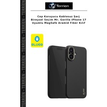 Terrien Cep Koruyucu Kablosuz Şarj Bireysel Seçim Mr. Gorilla iPhone 17 Uyumlu Magsafe Aramid Fiber Kılıf