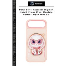 Terrien Delux Serisi Aksesuar Ekipman Modeli iPhone 17 Air Magsafe Pembe Tavşan Kılıfı 2.0