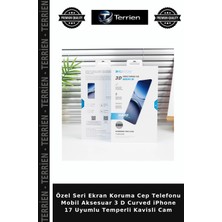 Terrien Özel Seri Ekran Koruma Cep Telefonu Mobil Aksesuar 3 D Curved iPhone 17 Uyumlu Temperli Kavisli Cam