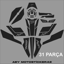 Cfmoto 700MT Uyumlu Tank Pad Set Full 31 Parça