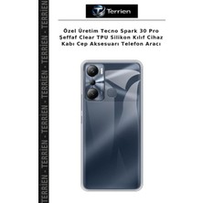 Terrien Özel Üretim Tecno Spark 30 Pro Şeffaf Clear Tpu Silikon Kılıf Cihaz Kabı Cep Aksesuarı Telefon Aracı