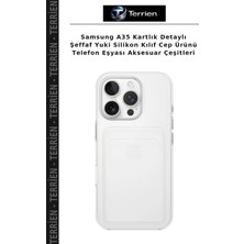 Terrien Samsung A35 Kartlık Detaylı Şeffaf Yuki Silikon Kılıf Cep Ürünü Telefon Eşyası Aksesuar Çeşitleri