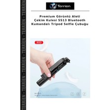 Terrien Premium Görüntü Aleti Çekim Kulesi SS13 Bluetooth Kumandalı Tripod Selfie Çubuğu