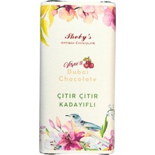 Sheby's Vişne Dolgulu Çıtır Kadayıflı Antep Fıstıklı Çikolata 200GR (Dubai Çikolatası)