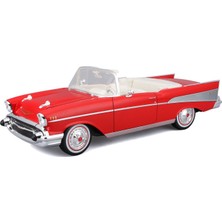 Maisto 1957 Chevrolet Bel Air Convertible Model Araba 31476 Kırmızı