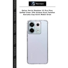 Terrien Delux Serisi Realme 12 Pro Plus Şeffaf Clear Tpu Silikon Kılıf Telefon Koruma Cep Kılıfı Mobil Ürün