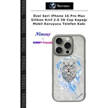 Terrien Özel Seri iPhone 16 Pro Max Silikon Kılıf 2.0 3D Cep Kapağı Mobil Koruyucu Telefon Kabı