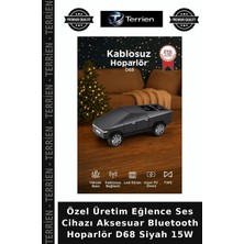 Terrien Özel Üretim Eğlence Ses Cihazı Aksesuar Bluetooth Hoparlör D68 Siyah 15W