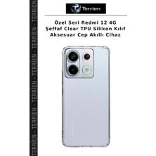 Terrien Özel Seri Redmi 12 4g Şeffaf Clear Tpu Silikon Kılıf Aksesuar Cep Akıllı Cihaz