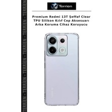 Terrien Premium Redmi 13T Şeffaf Clear Tpu Silikon Kılıf Cep Aksesuarı Arka Koruma Cihaz Koruyucu