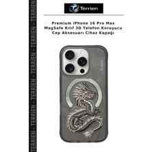 Terrien Premium iPhone 16 Pro Max Magsafe Kılıf 3D Telefon Koruyucu Cep Aksesuarı Cihaz Kapağı